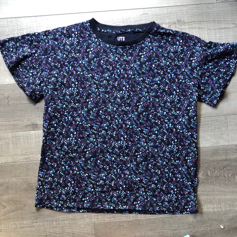 Anna Sui for Uniqlo Floral Print T shirt XS